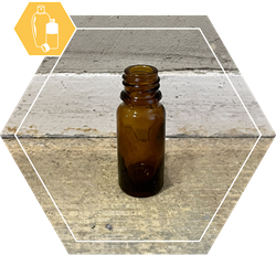 Fles AMBER DIN18 bruin glas 10 ml