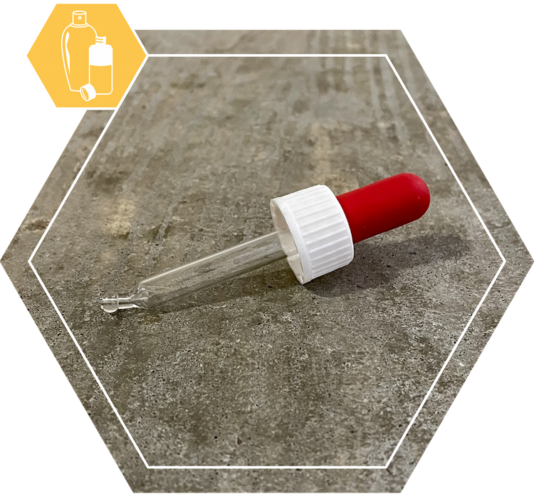 Pipetdop DIN18 voor 10 ml fles