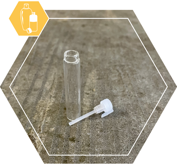 Parfumproefbuisje 1,5 ml met sluiting
