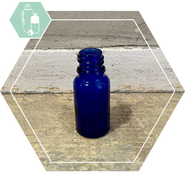 Fles BLANE DIN18 blauw glas 10 ml