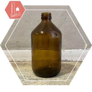 Bottle BRUNO DIN28 brown glass 1 liter