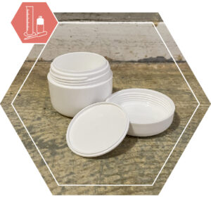 Cream jar wit 30 ml + lids