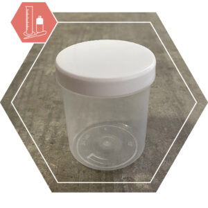 Plastic jar 180 ml + lid
