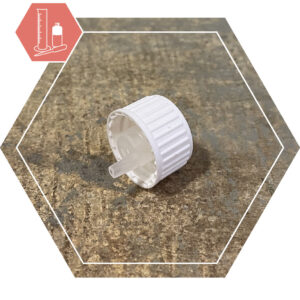 Cap DIN18 white dropper insert for oil