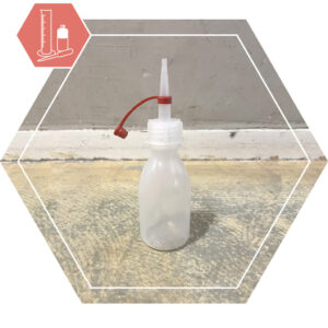 Druppelfles LDPE 50 ml met tuitdop en kap