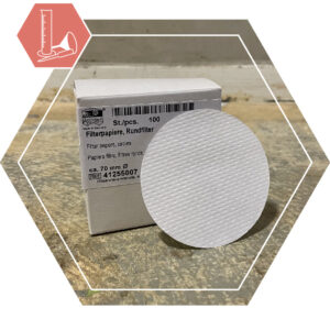 Rondfilter papier 70 mm doos met 100 st