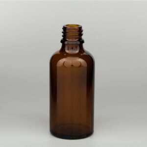 Fles AMBER DIN18 bruin glas 50 ml
