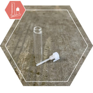 Perfume tester tube 1,5 ml w stopper